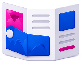 Banner & Brouchure Design Icon